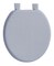 J&V Textiles Soft Round Toilet Seat With Easy Clean & Change Hinge, Padded